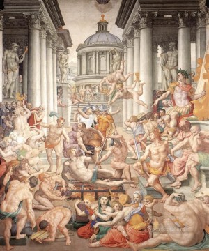 Agnolo Bronzino Painting - Martyrdom Of St Lawrence Florence Agnolo Bronzino